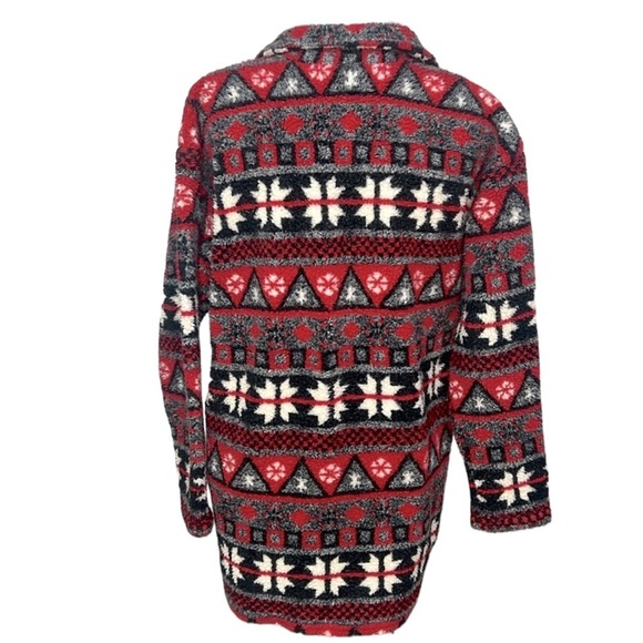 Palmetto’s Printed Shirt Jacket Red - Picture 4 of 4